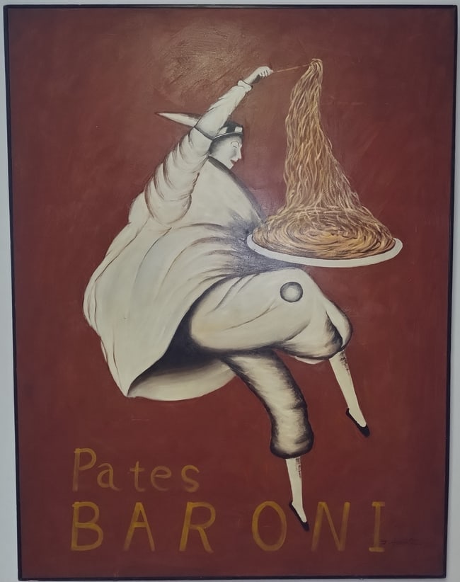 Pates Baroni Oil Painting On Wood: Pates Baroni, Oil Painting On Wood Pasta 1921 spaghetti ad Approx Painting Size: 40 x 52 x 2 Inches. History: Pates Baroni, 1921 by Leonetto Cappiello.Leonetto Cappiello was an Italian and French post