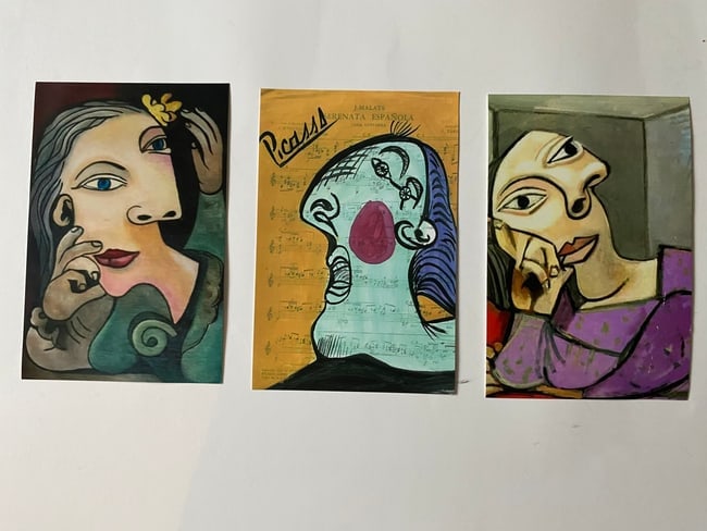 3 Pablo Picasso Color Photo: 3 Pablo Picasso Color Photo size: 6 X 4. NY Collection.See photos for description. Good condition. We pack & Ship for you. We take care of the shipping services in house