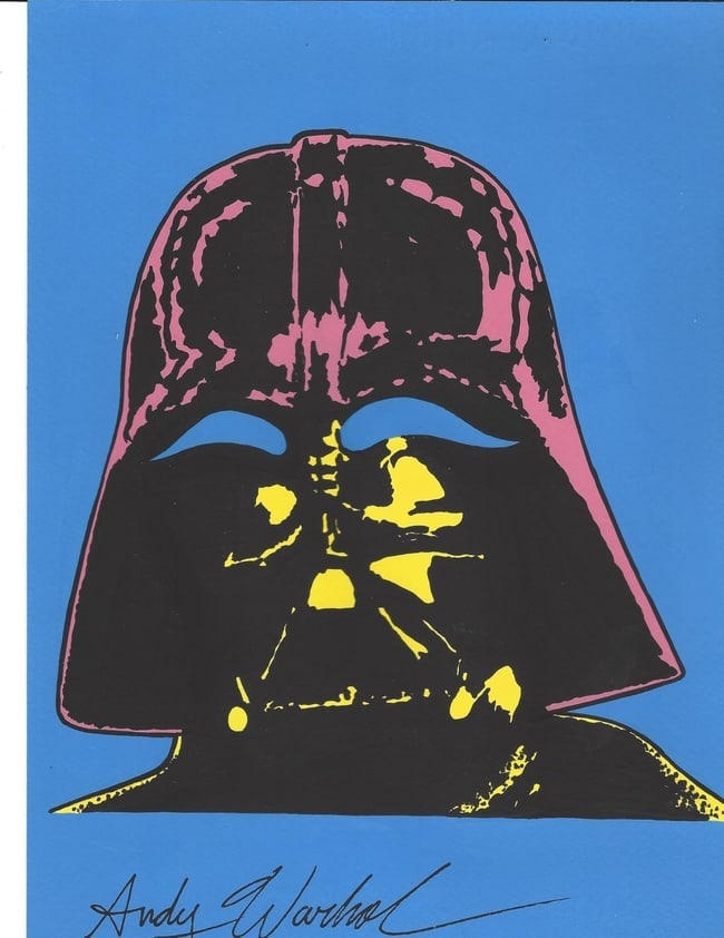 Andy Warhol Mixed Media on Paper. stamp on verso (1 of 3)