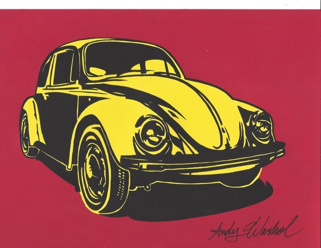 Andy Warhol Mixed Media on Paper. stamp on verso: Andy Warhol Mixed Media on Paper. Stamp .On verso, also stamp inscribed Authorized by the Andy Warhol Foundation.Approx Size: 11 1/2 x 8 1/4 inches. Provenance: This item has limited provenance from a