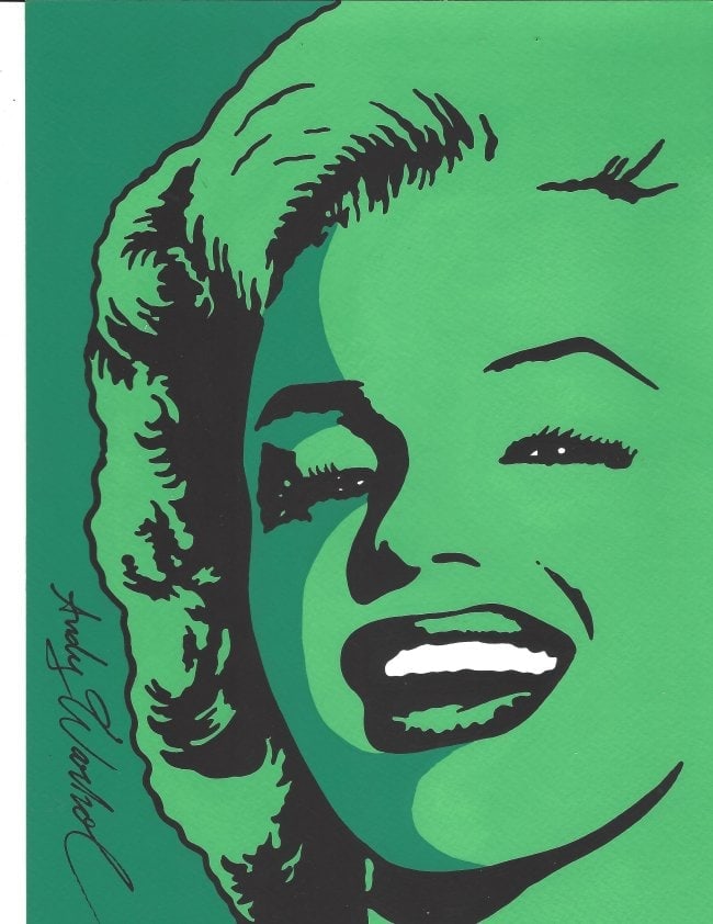 Andy Warhol Mixed Media on Paper (1 of 2)