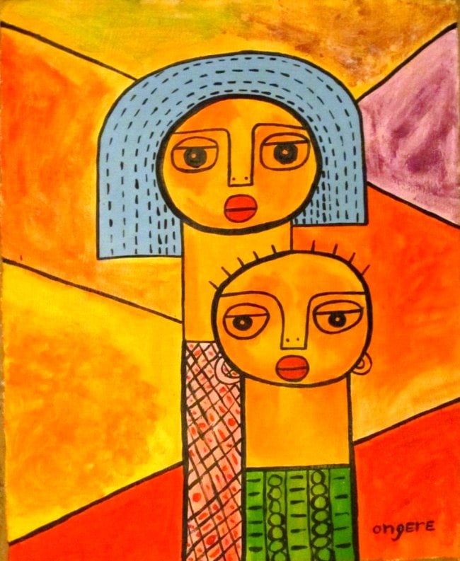 Elisha Ongere , Modern Old 20th Century: Elisha Ongere, Modern Old 20th Century Art oil Painting on Canvas (After Artist)Modern Art. Approx size: 18 x 14. No documentation or COA. Sold as is. Good Condition.After definition: For paintings/un