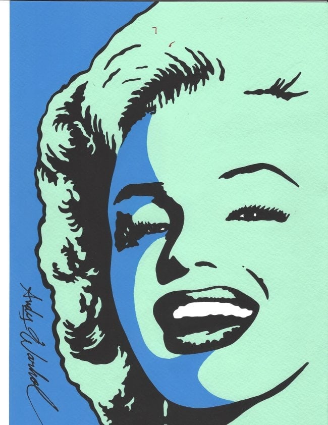 Andy Warhol Mixed Media on Paper (1 of 1)