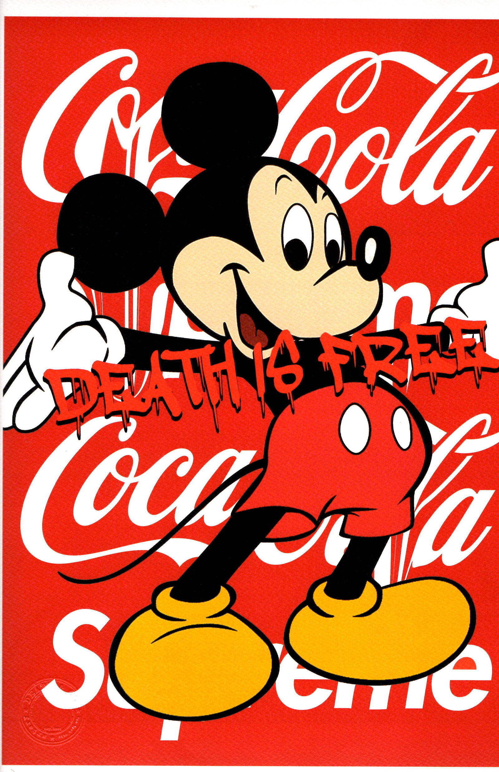 LARGE Signed Graffiti Pop Art Print Death NYC: LARGE Signed Graffiti Pop Art Print Death NYC Ltd Ed size:12 x 17.Paper: Fine art 300 gsm paper.Certificate of Authenticity signed by DEATH NYC Collection.WE OFFER IN-HOUSE SHIPPING VIA USPS PRIORITY 