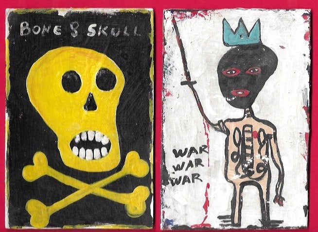 2 Items JEAN-MICHEL BASQUIAT SOUVENIR SUBWAY ART POSTCARD COLLECTIO (1 of 2)