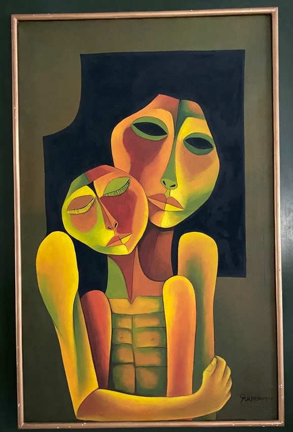 Guayasamín Painting on Canvas Signed & Framed (1 of 6)