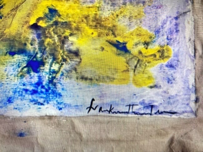 Vintage Signed Helen FrankenthalerI Painting Oil On Canvas - 2