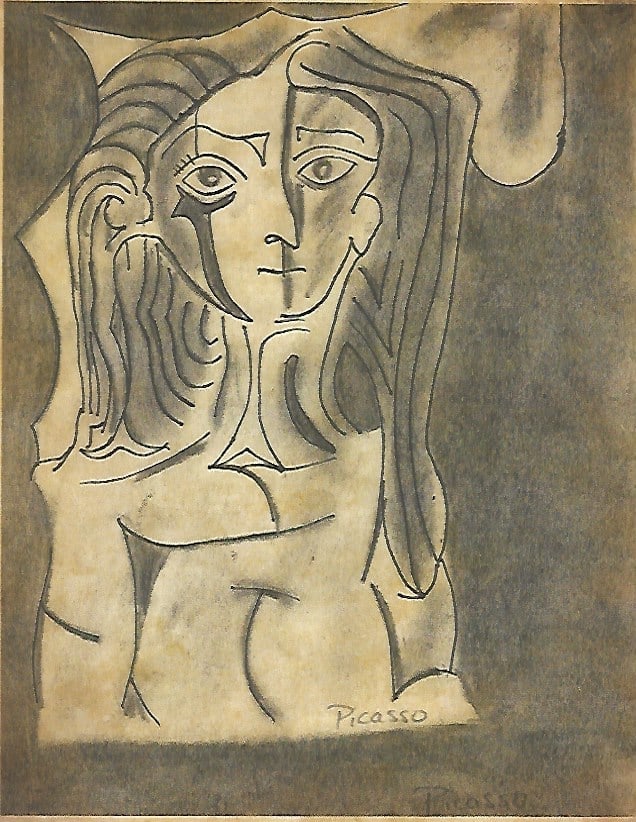 Pablo Picasso Fine Art drawing/print Ink on Paper (1 of 2)