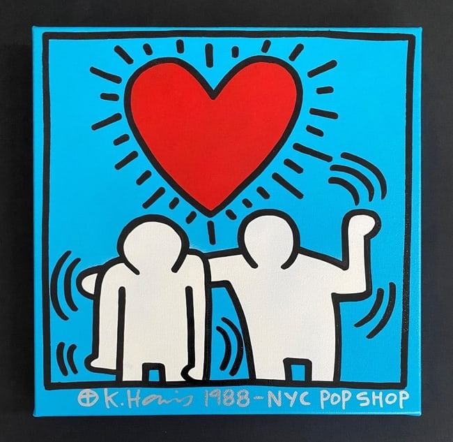 Keith Haring Painting on Canvas Pop Shop (1 of 6)