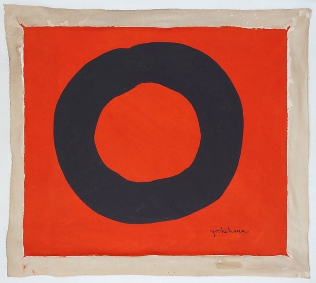 Jiro Yoshihara Abstract Oil Painting on Canvas - 2