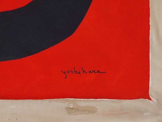 Jiro Yoshihara Abstract Oil Painting on Canvas - 3