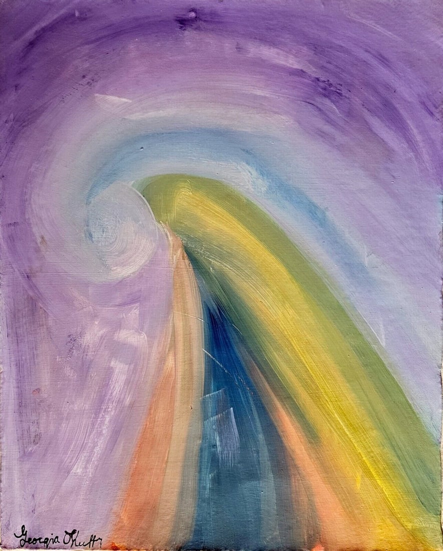 Abstract Painting on Canvas -Georgia Okeeffe (1 of 4)