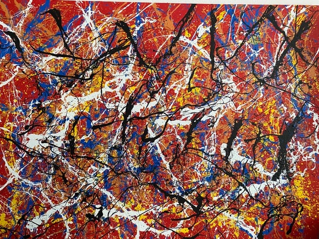 Jackson Pollock Abstract Art Painting on Canvas - 2
