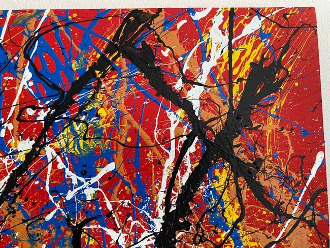 Jackson Pollock Abstract Art Painting on Canvas - 3