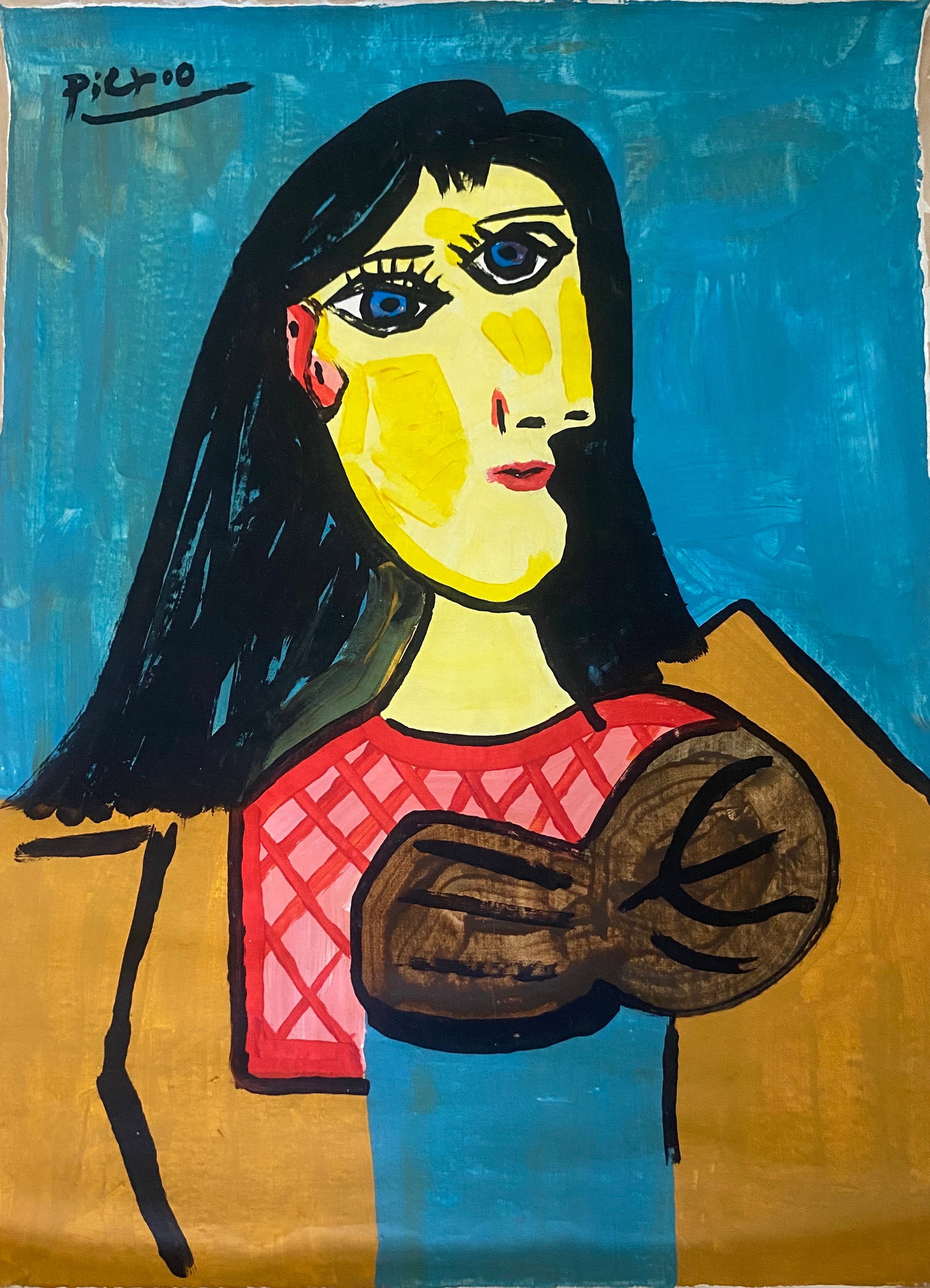 Picasso Old 20th Century Modern Art Painting on Canvas - 2