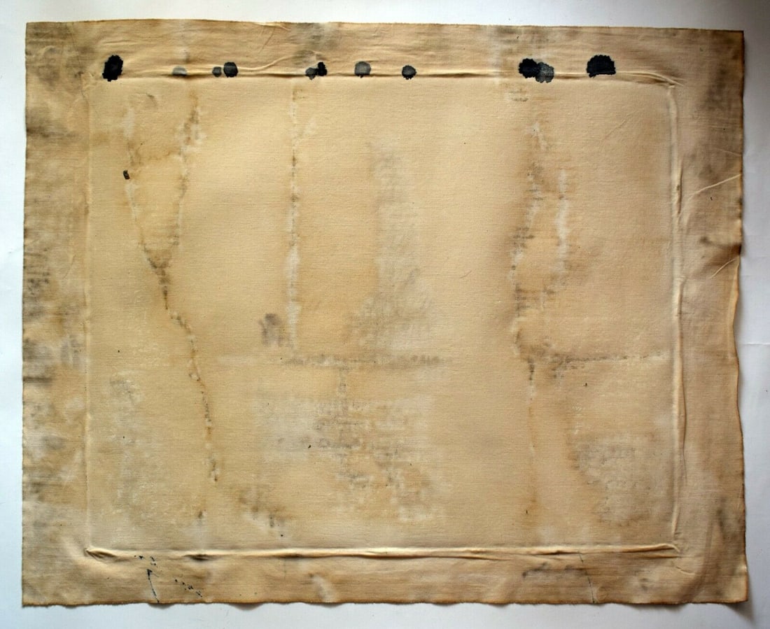 Vintage Abstract Canvas Millares, Modern Art 20th Century - 4
