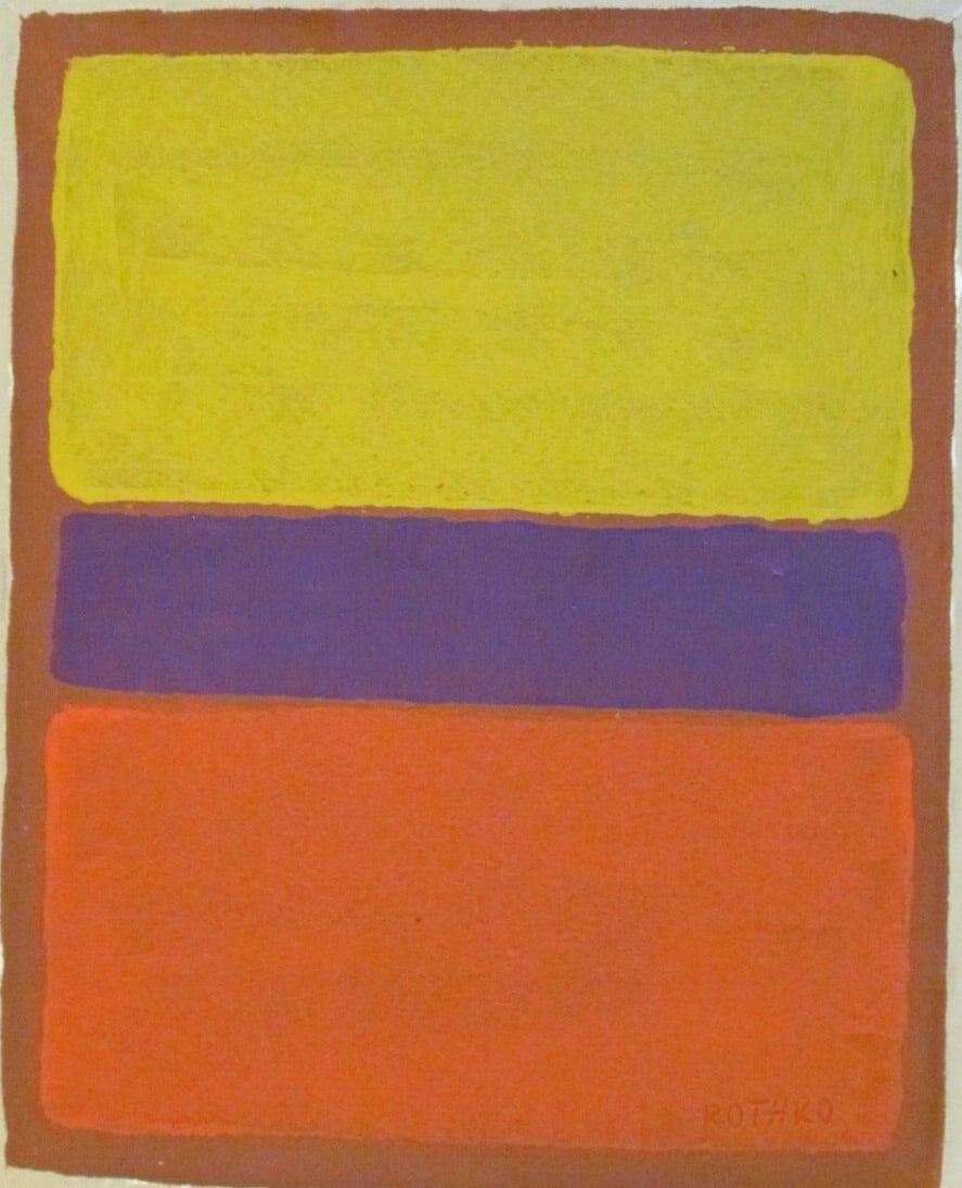 Abstract Painting on Canvas , Modern Art 20th Century (1 of 3)