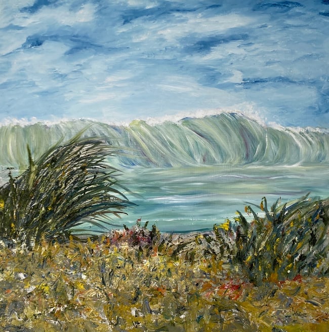 Painting on Canvas Hand painted by artist: Painting on Canvas Framed Hand painted by artist - Ready to hang.NY Private Collection.Approximate Artwork Size: 24 x 24 Inches.SEE PHOTOS for condition. We pack & Ship for you. We take care of the sh