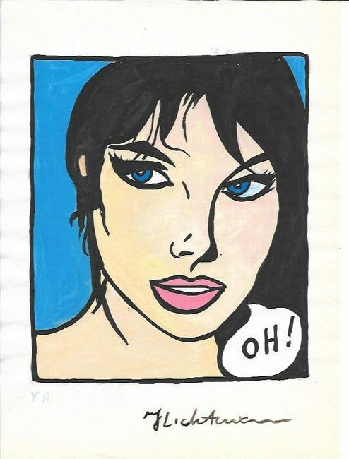 Mixed Media on Paper Roy Lichtenstein: Mixed Media on Paper Roy Lichtenstein. Size: 8 1/4 x 11 3/4.It is being sold in the manner or style of the artist.Good Condition See Photos.We pack & Ship for you. We take care of the shipping service