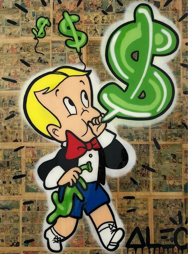 Archie Alec Monopoly Pop Art Print: Archie Alec Monopoly Pop Art Print size:12 x 17.Paper: Fine art 300 gsm paper embossed .WE OFFER IN-HOUSE SHIPPING VIA USPS PRIORITY MAIL