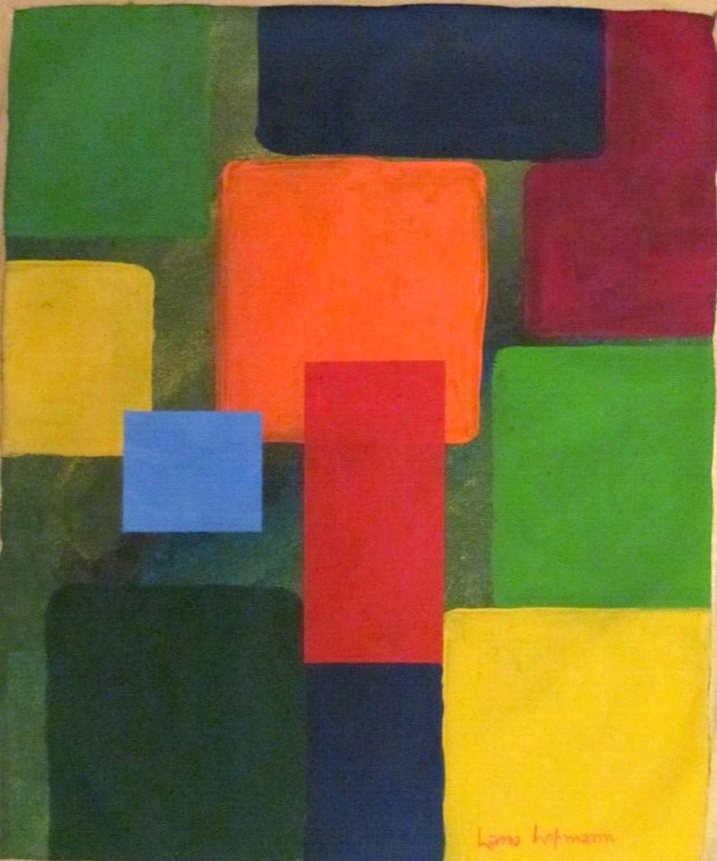 Hans Hofmann Vintage Abstract Painting (After): Hans Hofmann Vintage Abstract Painting , Modern Art, Painted on canvas.Approx Canvas Measurements:18 x 15 inches.SEE PHOTOS as part of the description. Good condition.It is being sold in the manner or