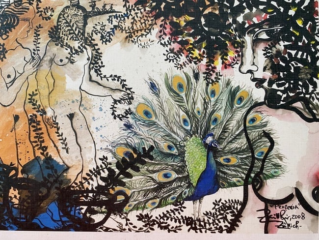 Zaida Del Rio LITHOGRAPH on Thick Paper: Zaida Del Rio LITHOGRAPH on Thick Paper - SIZE: 13.5 X 9.5inches . we ship for you.See photo