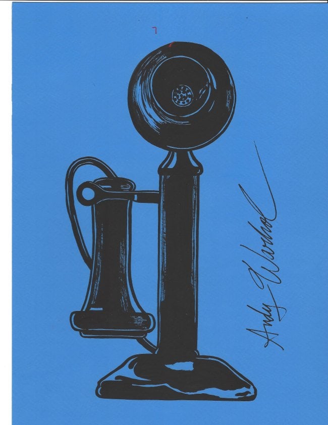 Andy Warhol Mixed Media on Paper: Andy Warhol Mixed Media on Paper. On verso, also stamp. Approx Size: 11 3/4 x 8 1/2 inches. All lots that do not carry established documented provenance nor any past record of auction history record a