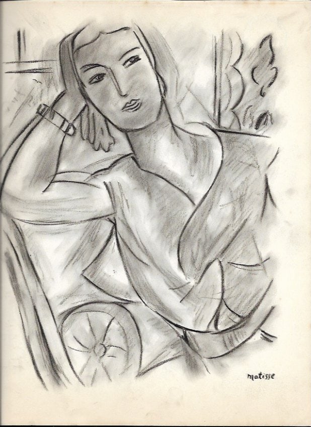 HENRI MATISSE Drawing on Paper (after artist): HENRI MATISSE Drawing on Paper(after artist) . The Drawing has no certificate of authenticity. Size: 12 x 8 inches. Good Condition. See Photo. The word ???after? is used for a work by an unknown creat