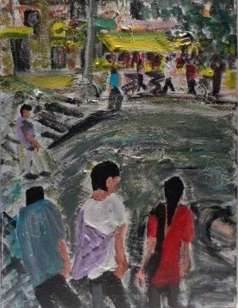 Robert Sundholm(1941 Ame-NY)Impressionism Plain Air (1 of 3)