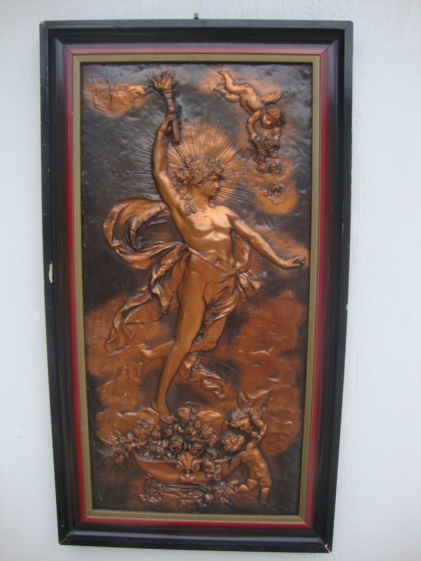 Copper Relief Metal Plate Copper Wall Relief - Plaque (1 of 1)