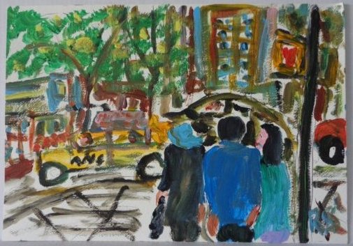 Robert Sundholm (1941 Ame) N.Y-N.Y: Robert Sundholm (1941 Ame) Brooklyn New York Impressionism Plain Air , N.Y - N. Y - 2011. Acrylic on Paper Painting, Measurement: 21" 1/2 x 15 ". This piece of art is in excellent condition.