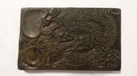 Hand Carved Jade Dragon Inkstone (1 of 1)