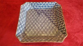 Chinese Blue & White Porcelain Square Plate (1 of 1)