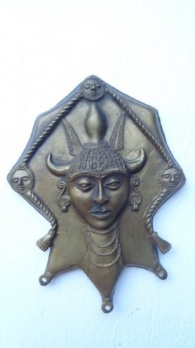 Vintage Asian Brass/Bronze 10" Sculpture Head (1 of 1)