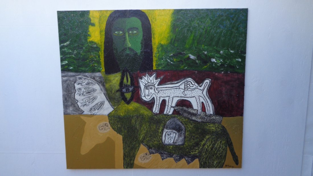 Large Painting Cuban Artist Michel Blazquez (1 of 2)