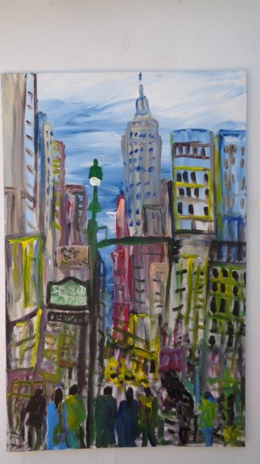 R. Sundholm (1941 Ame) 34 st 7 th ave Plain Air (1 of 3)