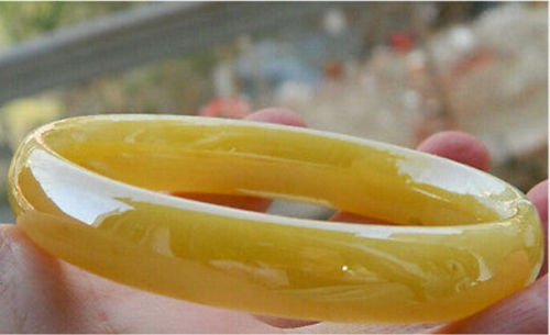 Natural Jade Chinese Bangle Plating crystal yellow (1 of 1)