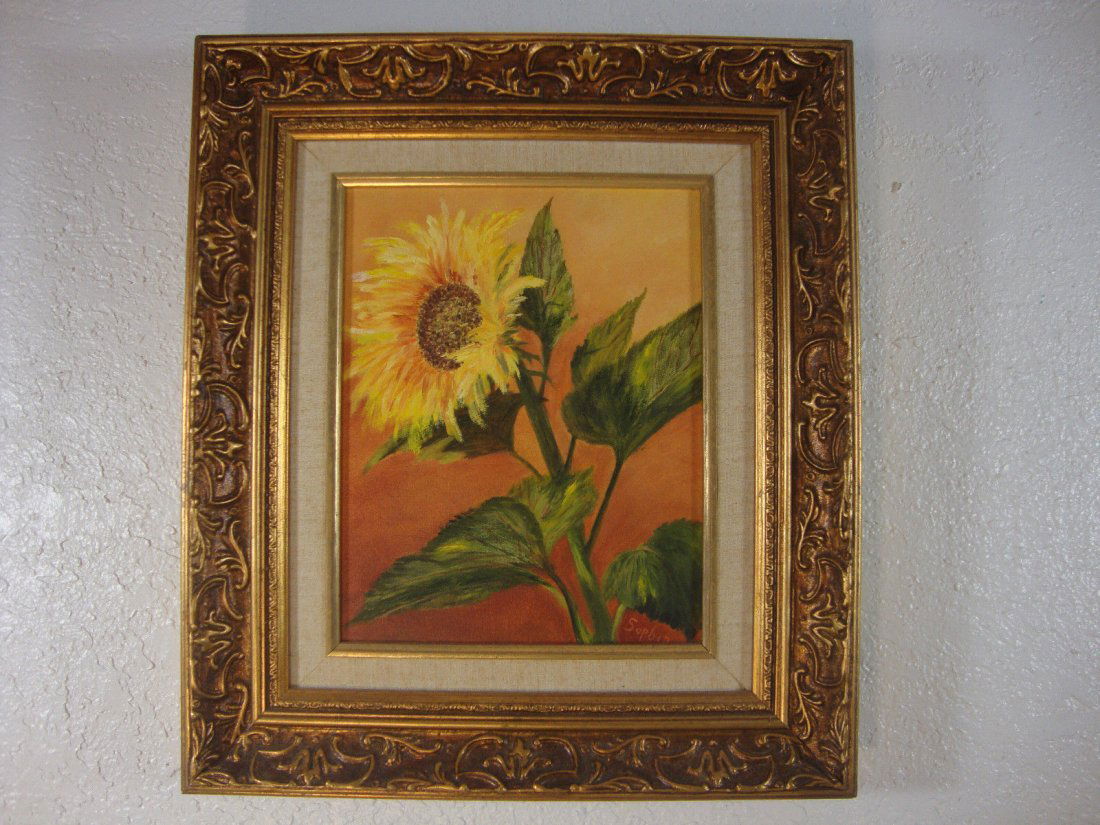 Signed F Sophia Arendas - Sunflower 76 Florida Original (1 of 1)