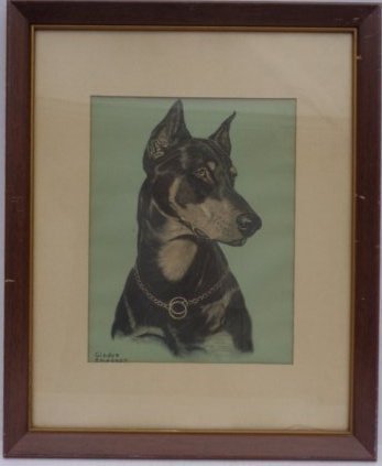 Dog by G. Emerson Signed - Framed (1 of 1)
