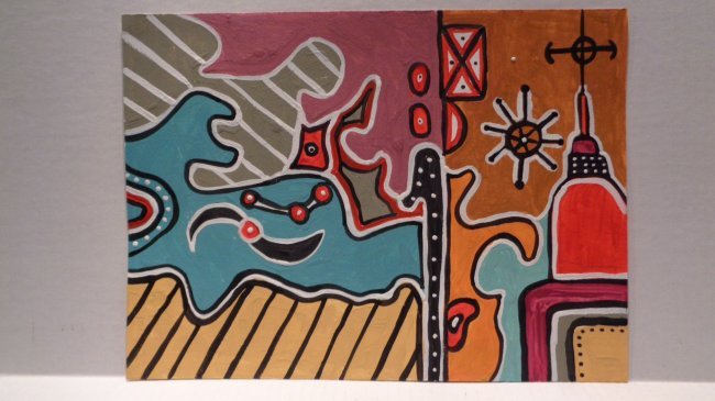 Original New York Street Art figurative Modern Painting (1 of 1)