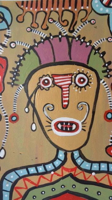 Original New York Street Art figurative Modern Painting (1 of 2)