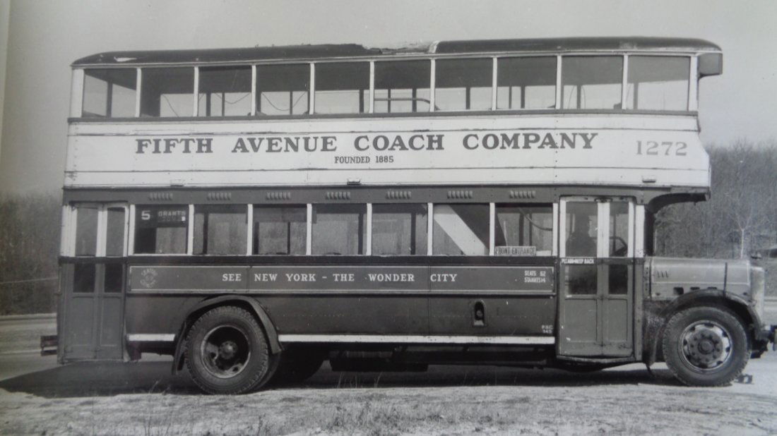 1931 Yellow Coach Double Deck BusLong Island New York (1 of 3)