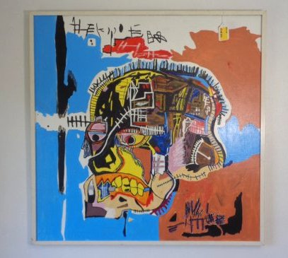 Large Contemporary Art-Basquiat New York-"Scull" (1 of 8)