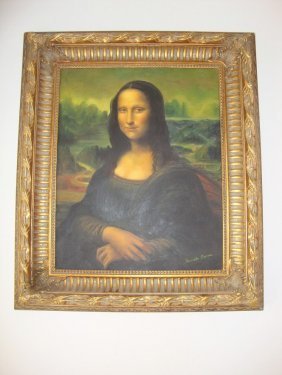 Large Framed Hand Painting Oil Painting Signed (1 of 1)