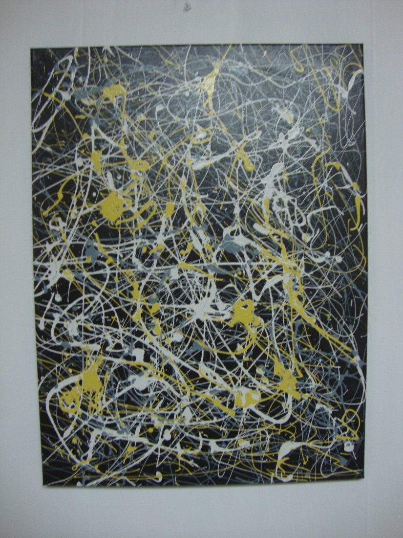 Large R Medina(1958 Amer-Born)NY-Original Abstract (1 of 1)