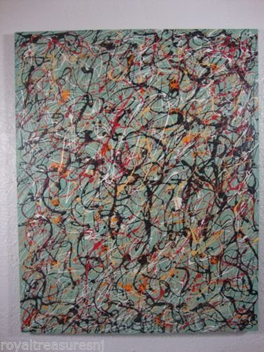 Large R Medina(1958 Amer-Born)NY-Original Abstract (1 of 1)