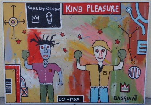Large Contemporary Art - Basquiat - Painting Style Pop (1 of 4)
