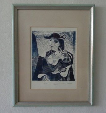 Pablo Picasso "Engraving Marie Therese" 101/250 Framed (1 of 4)