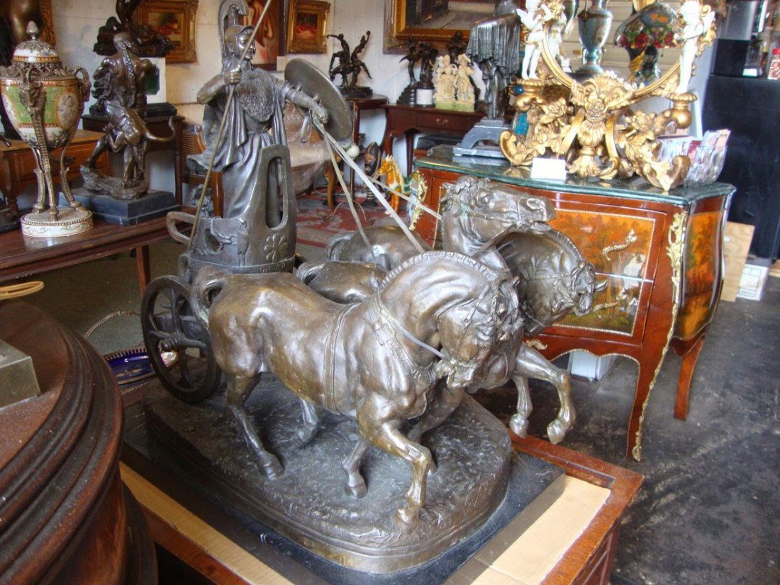 Large Bronze Statue signed Fremiet Statue 108 lbs (1 of 1)