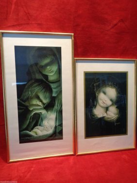 Set of 2 Juan Ferrandiz framed prints,"Covering C (1 of 1)